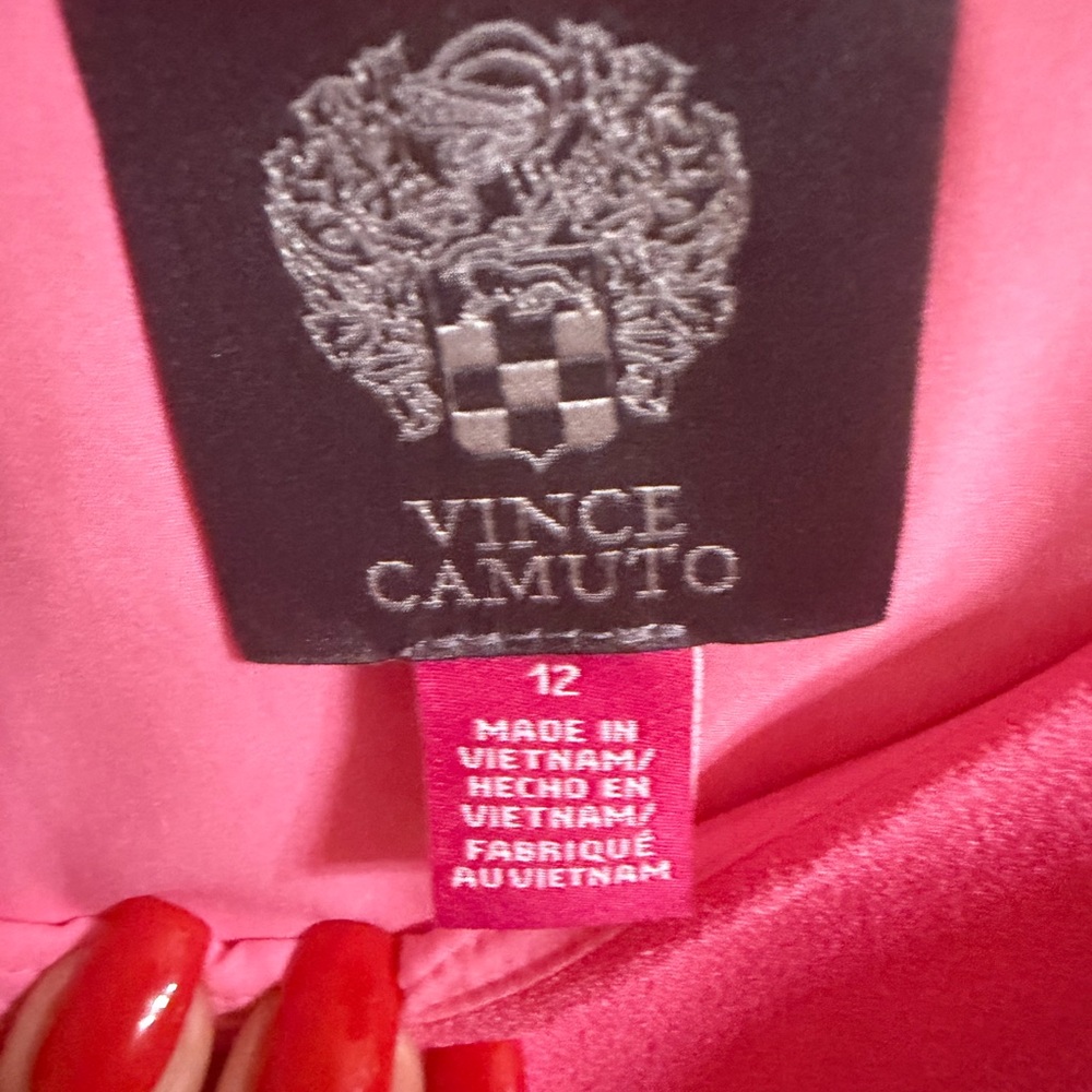 Vince Camuto Vibrant Pink Long Sleeve Dress - Picture 4 of 9